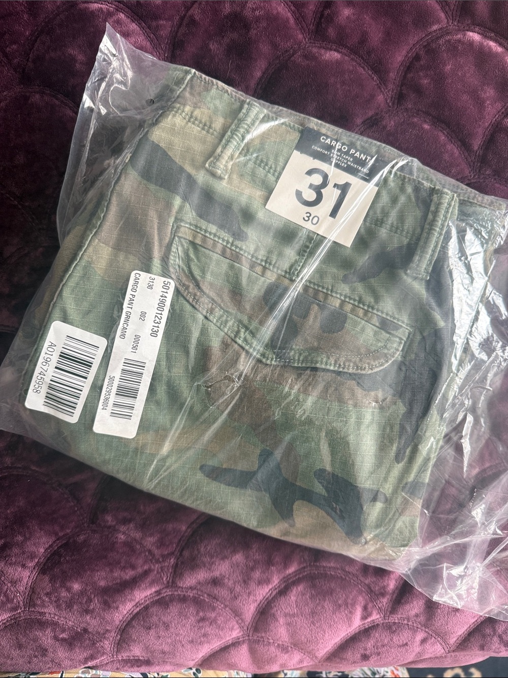 GAP Men's Cargo Pants - Green Camo